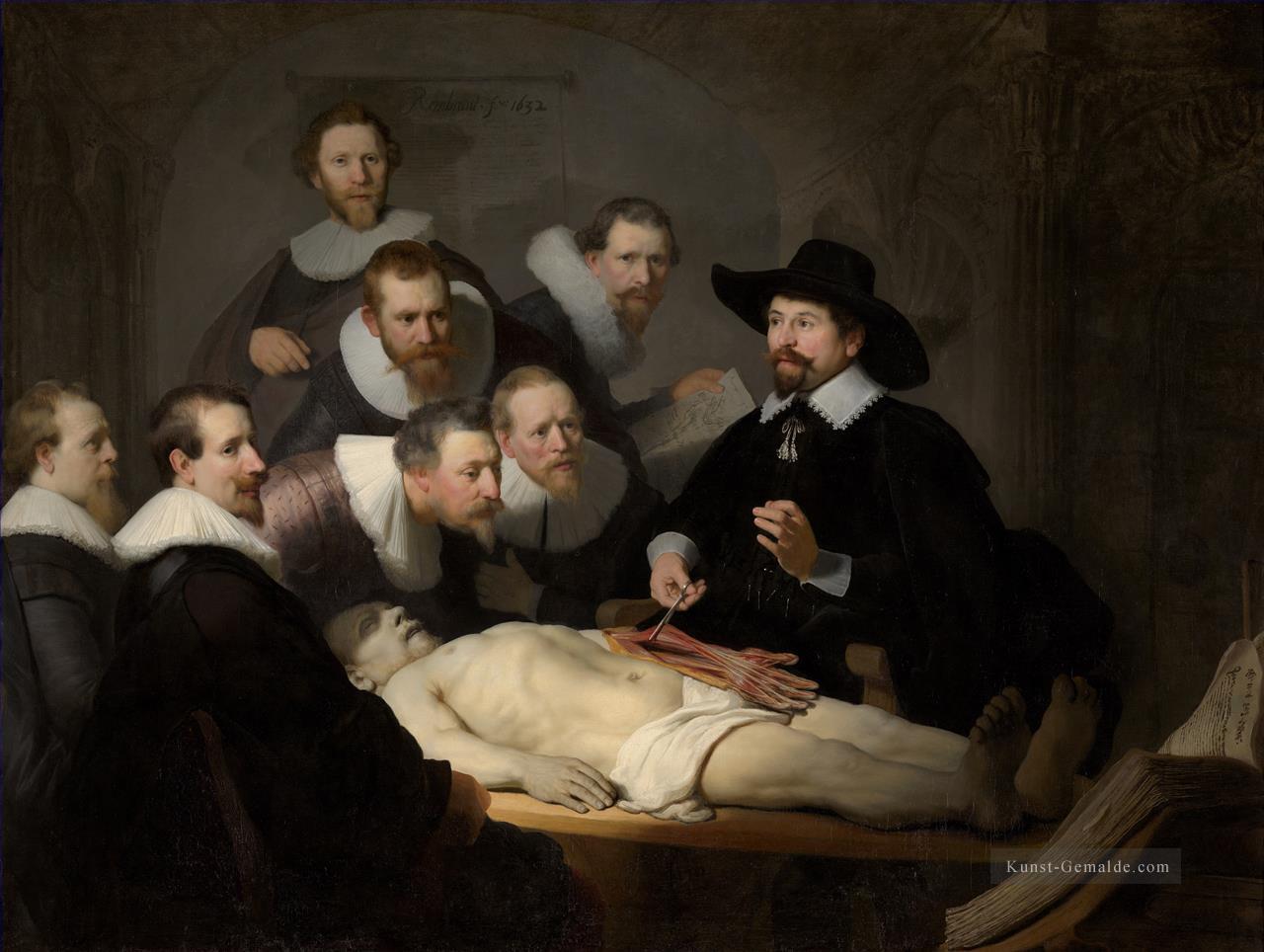 Die Anatomie Vorlesung von Dr Nicolaes Tulp Rembrandt Ölgemälde